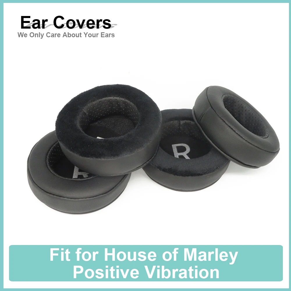 

Earpads For House of Marley Positive Vibration Headphone Earcushions Protein Velour Pads Memory Foam Ear Pads