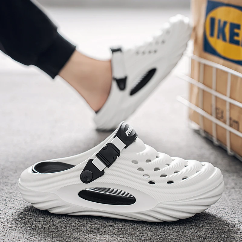 Unisex Summer Slippers Men Clogs Platform Women Beach Sandals Outdoor Casual Non-slip Footwear summer slippers,anti slip sandals