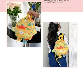 Simpatico cartone animato dinosauro Zaini per bambini Zaino per asilo Bambini Ragazzi Ragazze Borse da scuola Animali regolabili Zaino per bambini