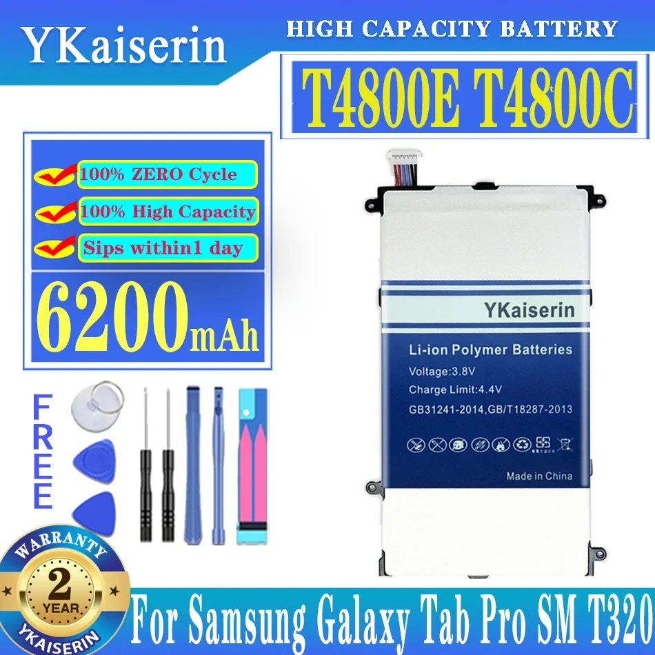 T4800E T4800C 6200Mah Batteria Per Samsung Galaxy Tab Pro 8.4 Sm-T321 T325 T320 T321 Batteria + Numero Di Tracciamento