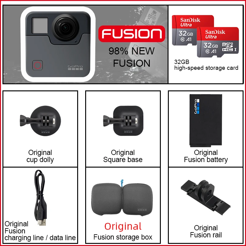 GoPro fusion 360 ° omnidirectional shooting Professional