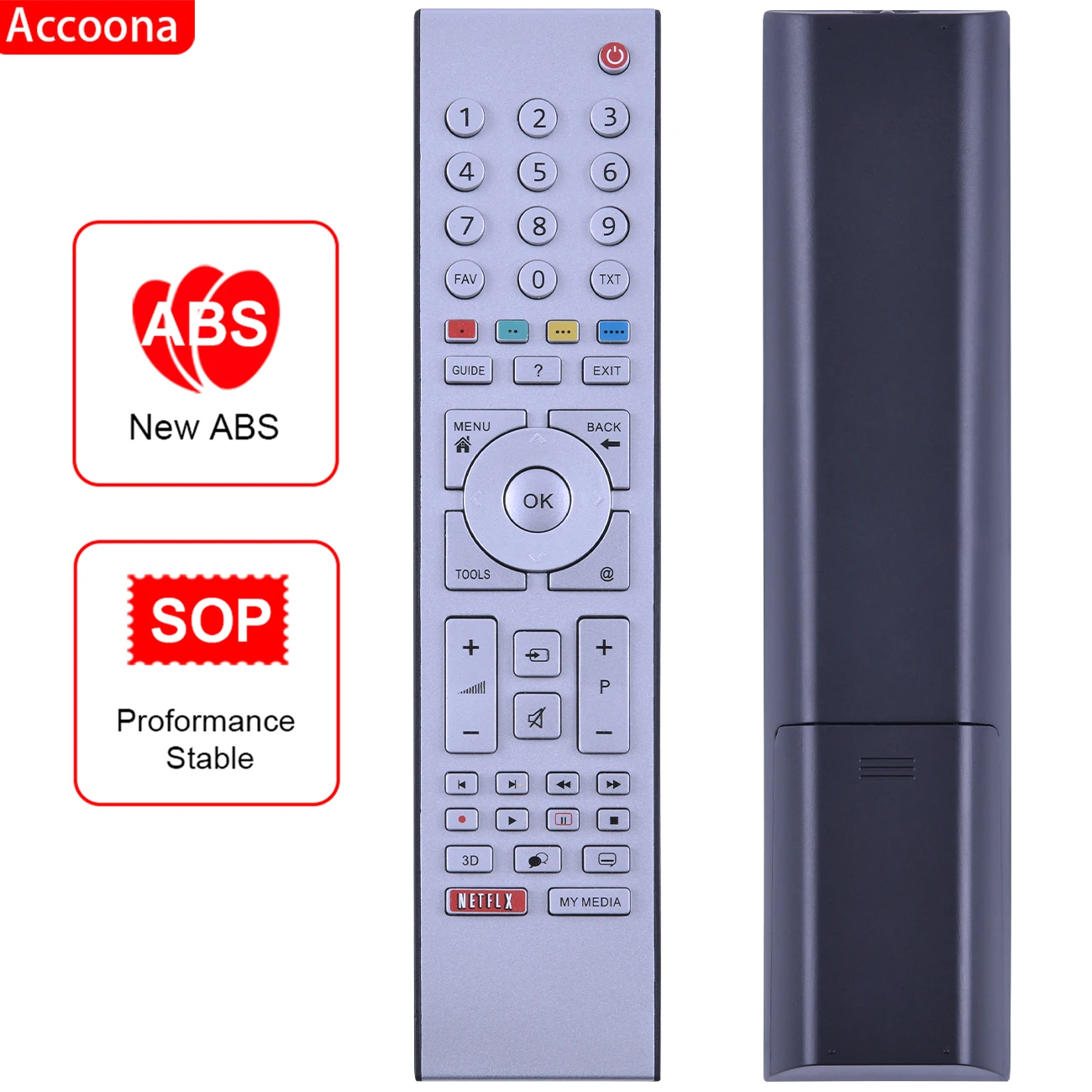 Nuovo Telecomando Sostitutivo Rc3304807/01 Tp7187R-P1 Per Grundig 3D Tv Telecomando Tv Fernbedienung