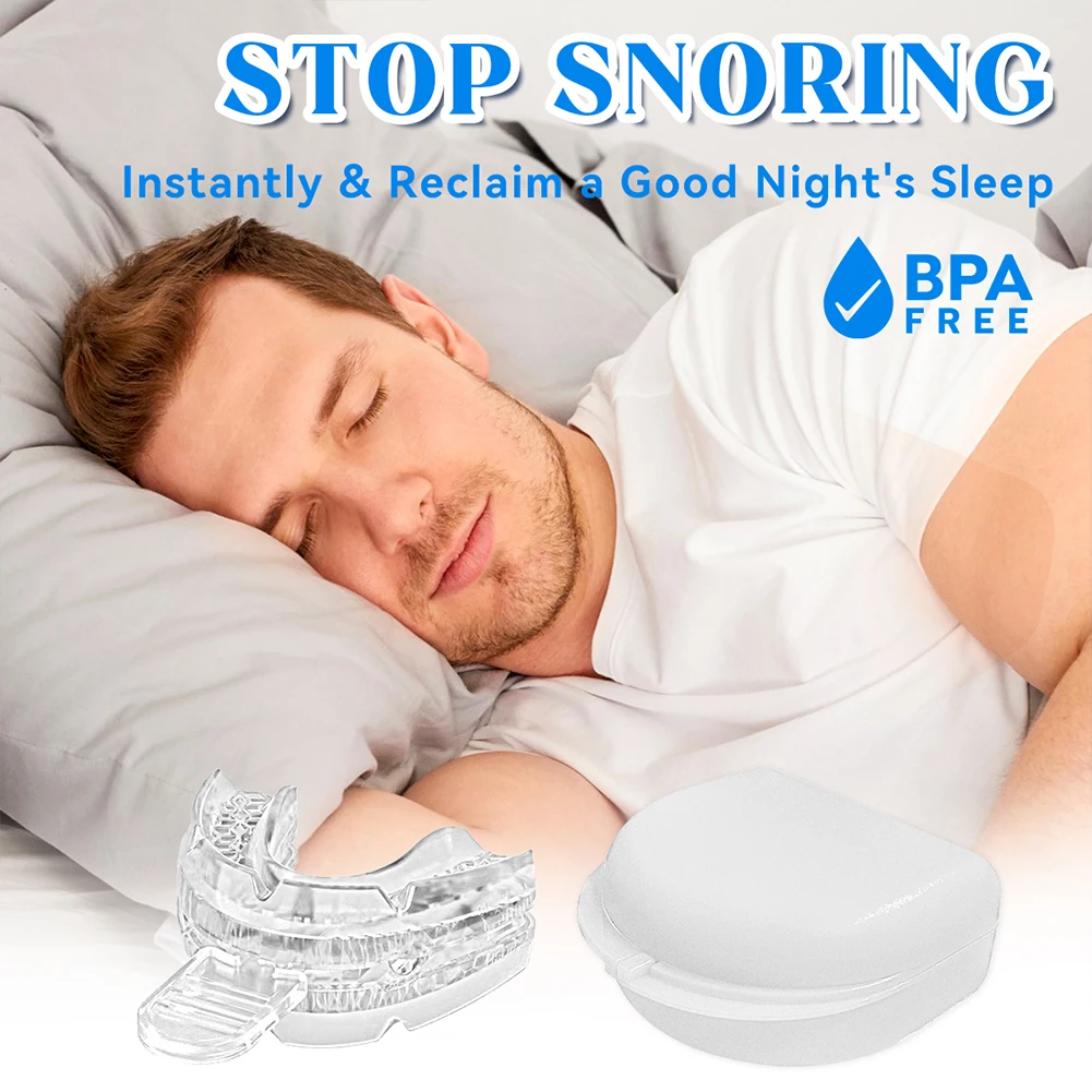 Anti Snoring Mouth Guard Improve Sleeping Adjustable Snoring Mouth Guard Anti-Apnea Teeth Bruxism Stop Snoring Device Mouthpiece 3