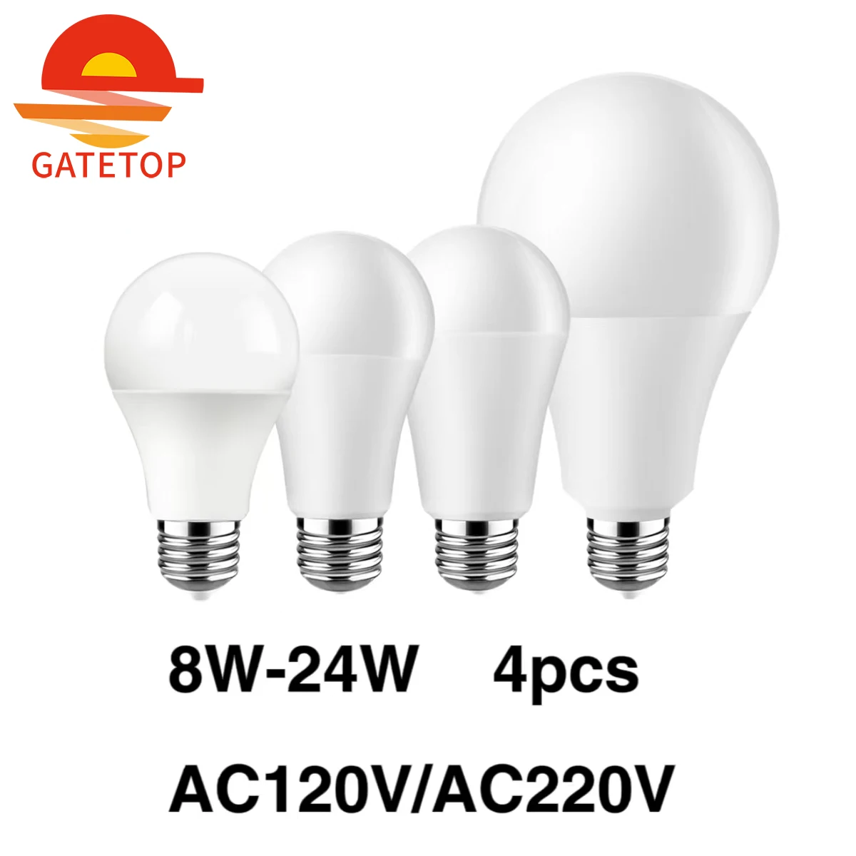 

4pcs Led Bulb Lamps E27 B22 AC120V/AC220V Power 8W 9W 10W 12W 15W 18W 20W 24W Warm White Day White Cold White Lamps for Home