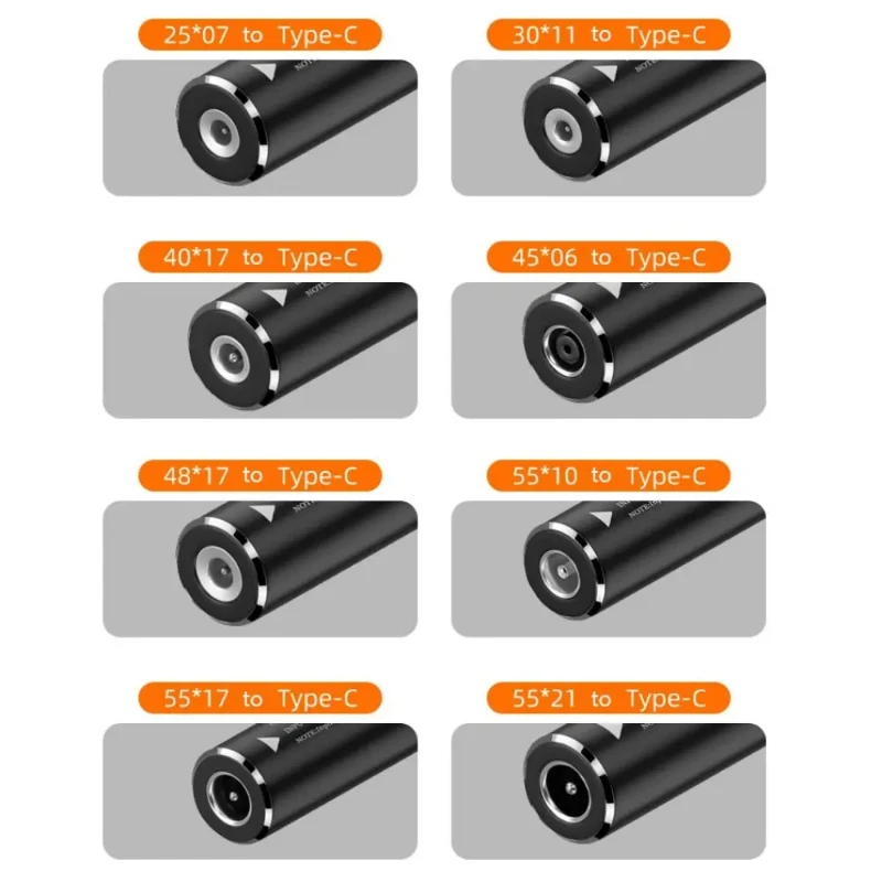 Gleichstrom-zu-Typ-C-Aufladung pd 65w geeignet für DC-Buchse zu C-Stecker Adapter Gleichstrom-zu-Typ-C-Adapter kabel Gleichstrom-zu-Typ-C-Ladekabel – Detail 4