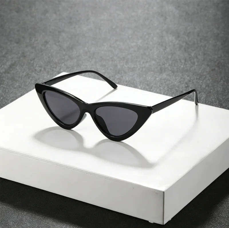 3/4 Stück Unisex-Sonnenbrille mit Katzenaugen-Design, rund, quadratisch, Kunststoffrahmen, modische Sonnenbrille für Outdoor-Reisen, Wandern, Sonnenbrille für Männer und Frauen – Detail 4