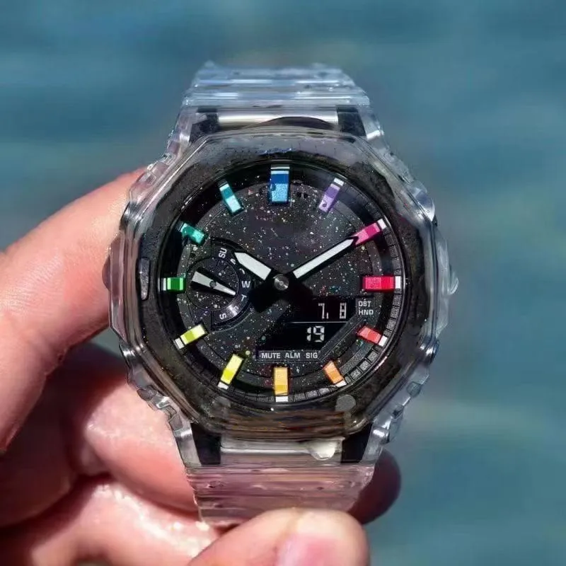 Tanio 2100 sportowy zegarek kwarcowy cyfrowy