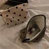 Style Corduroy Cosmetic Bag Women Handbags Purses Smile&Dots Makeup Organizer Storage Makeup Bag Girls Pencil Case Bags 2