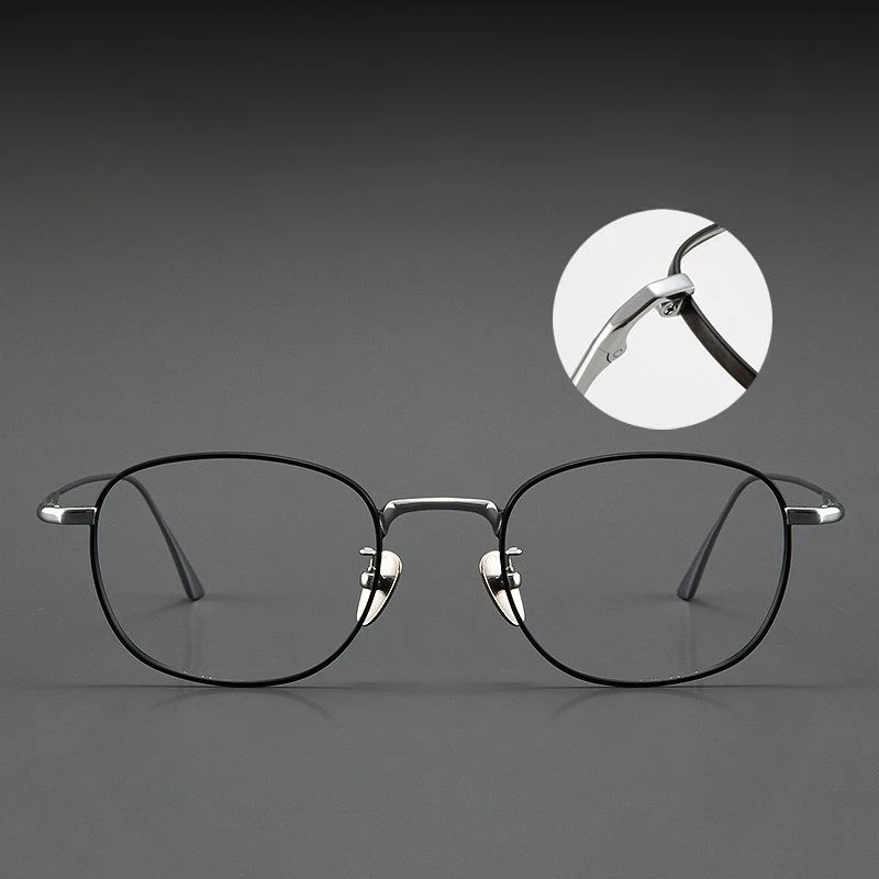 Eyeglasses Frames FIRADA Fashion Luxury Pure Titanium Eyeglasses Women Retro Comfortable Eyewear Optical Prescription Glasses Frame Men DALIY-C