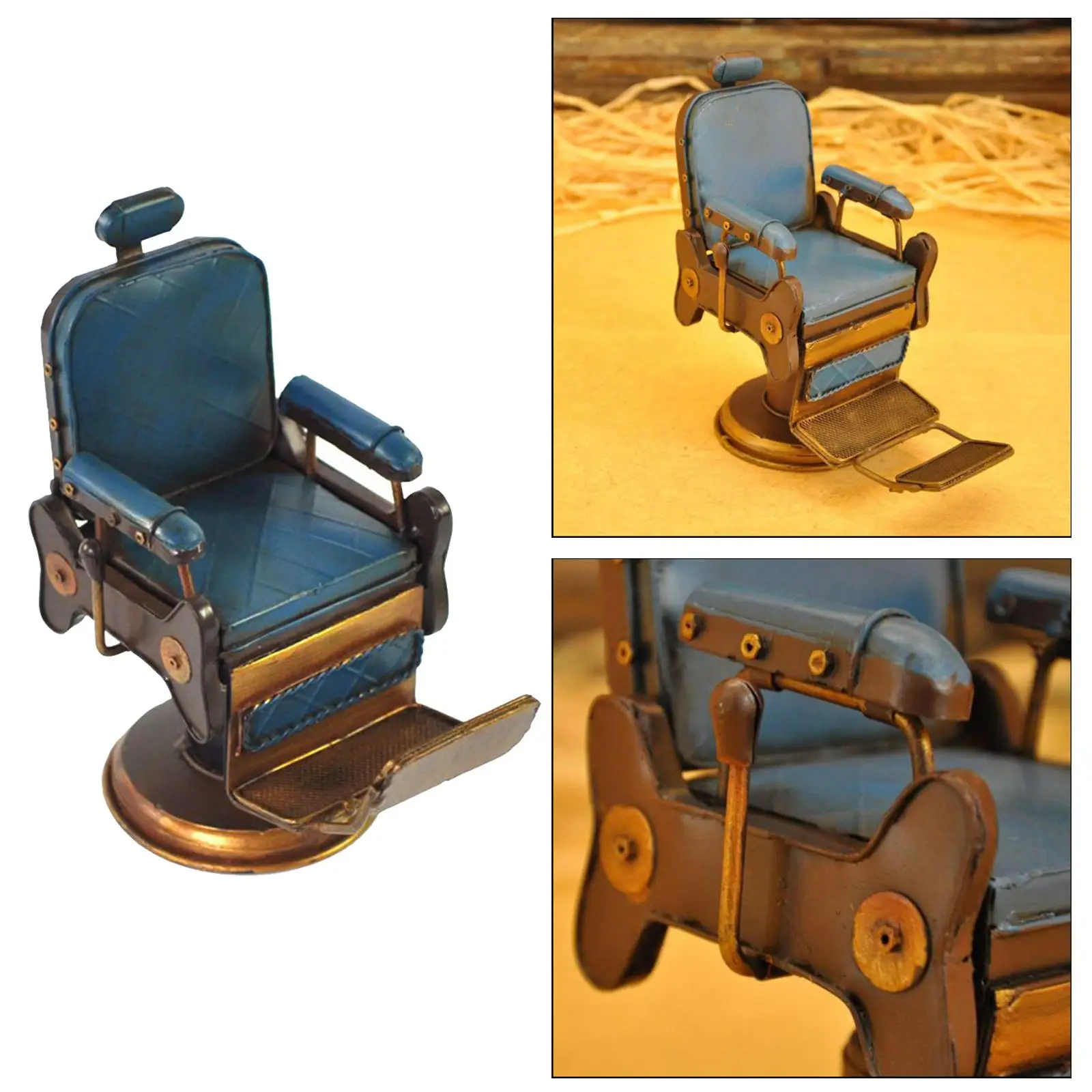 Creative Iron Barbershop Model home and desk Ornaments Housewarming Gift