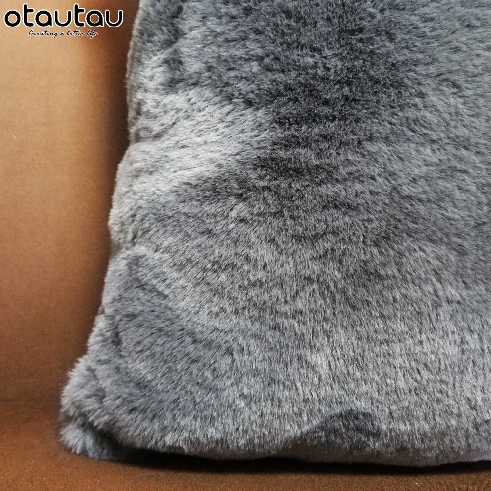 Throw Pillow Cover Pillow Case Pillow Covers Cushion Covers Cushion Cover OTAUTAU Soft Fluffy Plush Bed Long Pillow Case Home Decor Car Chair Sofa Body Back Seat Backrest