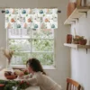 ZEDLIYU Valances for Windows Kitchen Living Room Small Window Valance Fall Pumpkin Autumn Harvest Thanksgiving 1 Panel 6