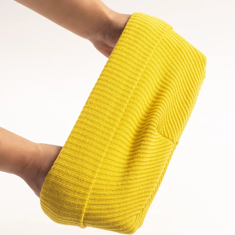 

Knitted hats in autumn and winter hats cold hats Joker melon knitted wool Must have for beautiful Fashion item