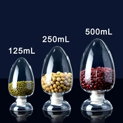 Glass Sample Display Bottle Glass Seed Bottle With Stopper Laboratory Conical Bottle 125ml 250ml 500ml , 1piece