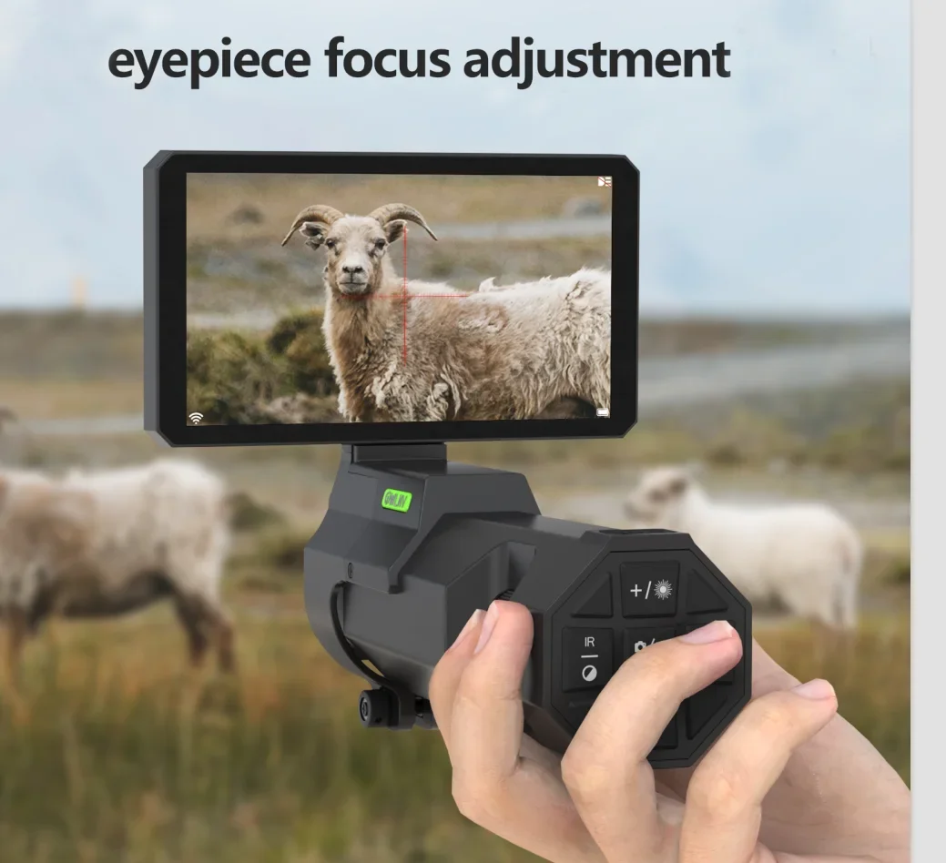 OWLNV N9 Hunting Night Vision Scope 1080P 850nm &940nm IR Ballistic Calculator Day Night Viewing Monocular Digital Camera