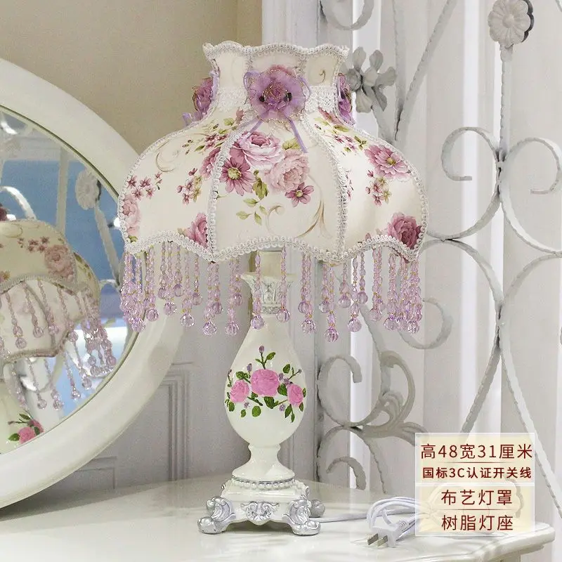European Style, Bedroom, Desk Lamp Ins Girl, Princess Room, Bedside , Warmth, Gift, Wedding  Wedding, Everbright  3