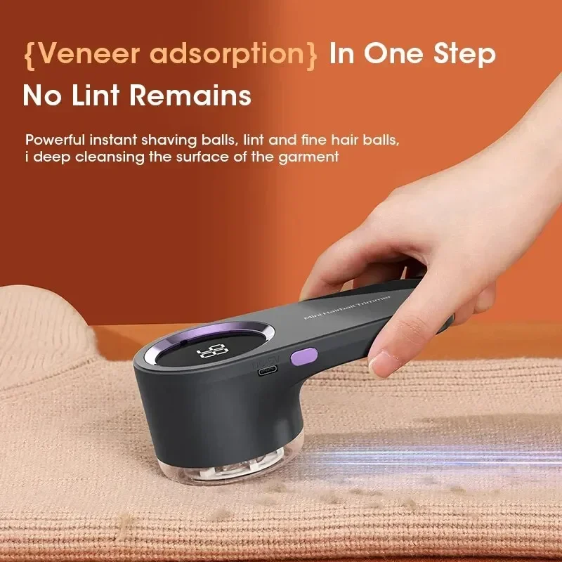 Lint Remover for Clothing Electric Pellet Fluff Remover USB Rechargeable Fuzz Fabric Shaver Sweater 5