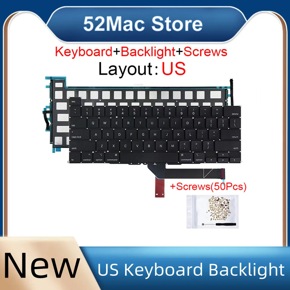 New A2141 Us Keyboard For Apple Macbook Pro A2141 16" Us English A2141