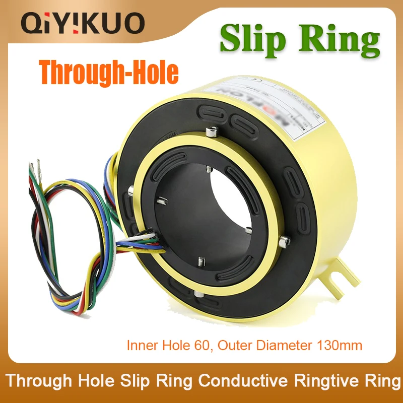 

Скользящее кольцо серия MT60130, внутреннее отверстие 60, внешний диаметр 130 мм, коллектор 2, 4, 6, 8, 10, 12-ходовой провод, вращающийся вал, Луженый тефлоновый