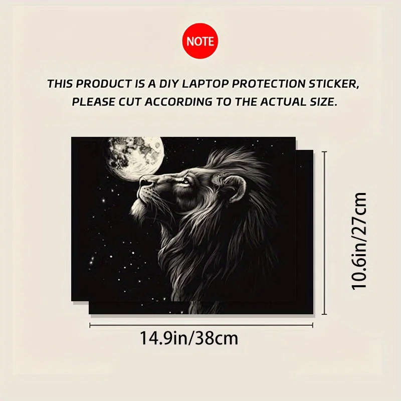 Semi-Glossy Self-Adhesive Laptop Decorative Sticker – Easy DIY Application