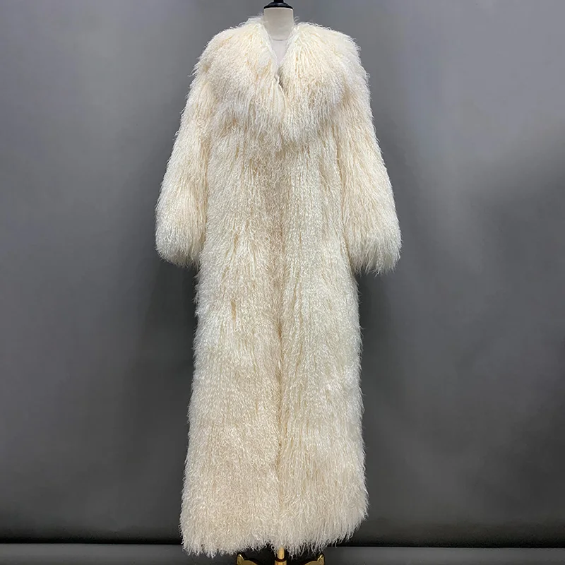 White Mink Coat Men Trench Coat With Long White Fur Coat Mens Men