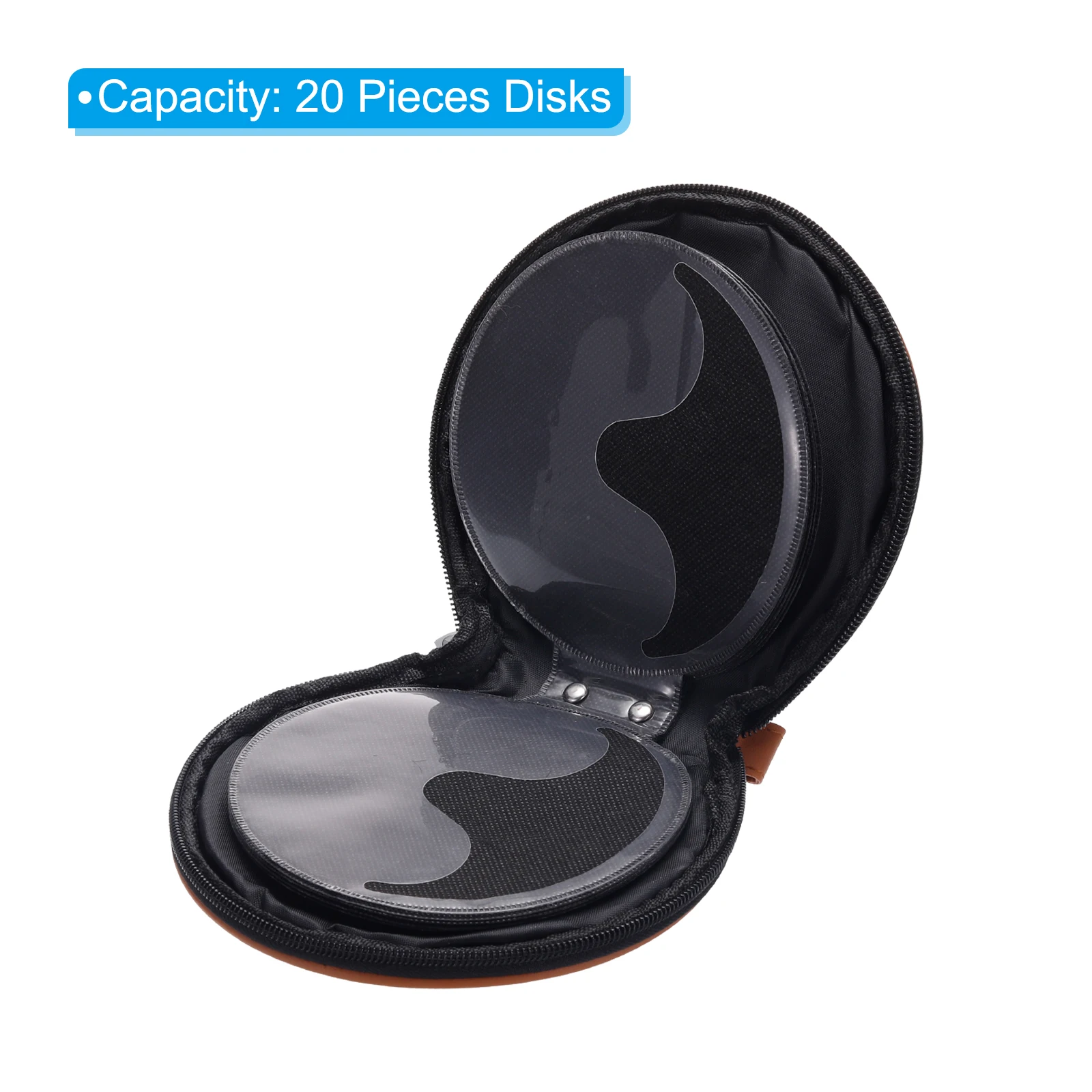 CD Case Holder Storage Disc 20 Capacity Waterproof Oxford Portable Tote Disk Record Storage Dividers Wallet Organizer CD Box Bag