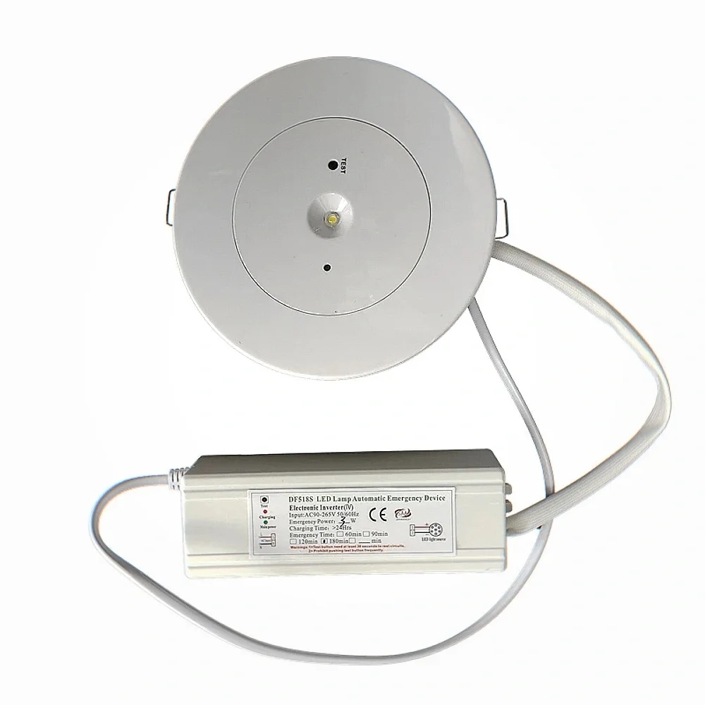 Customs Led Emergency Light Ceiling 2600Mah Lithium Battery Lamp Recessed Power Off Outage 3 Hours 3W Security led light emergency light