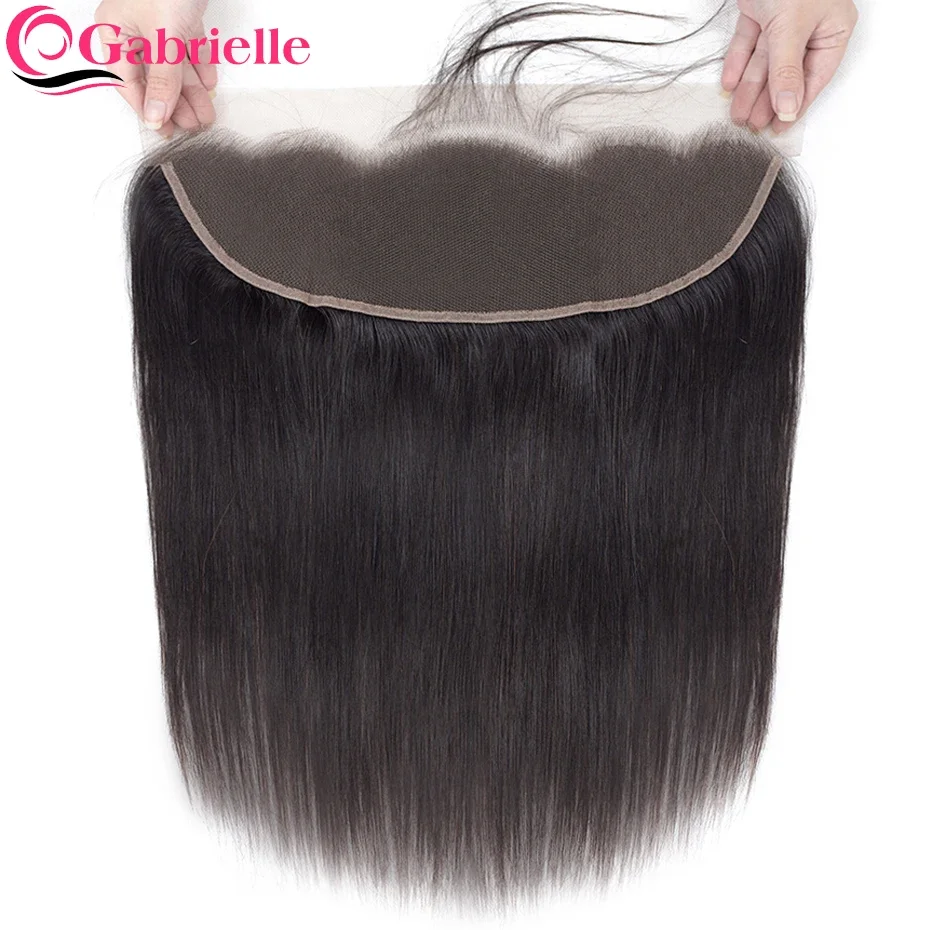 Gabrielle Transparent Lace Frontal Brazilian Straight 13x4 13x6 Lace Frontal Closure Human Hair 4x4 Closures Only human hair closure human hair lace product human hair frontal