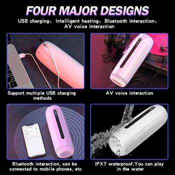 7 Thrusting Vibrations Wearable Automatic Male Masturbators Blowjob Vaginas Adult Masturbation Sex Toys For Men 18