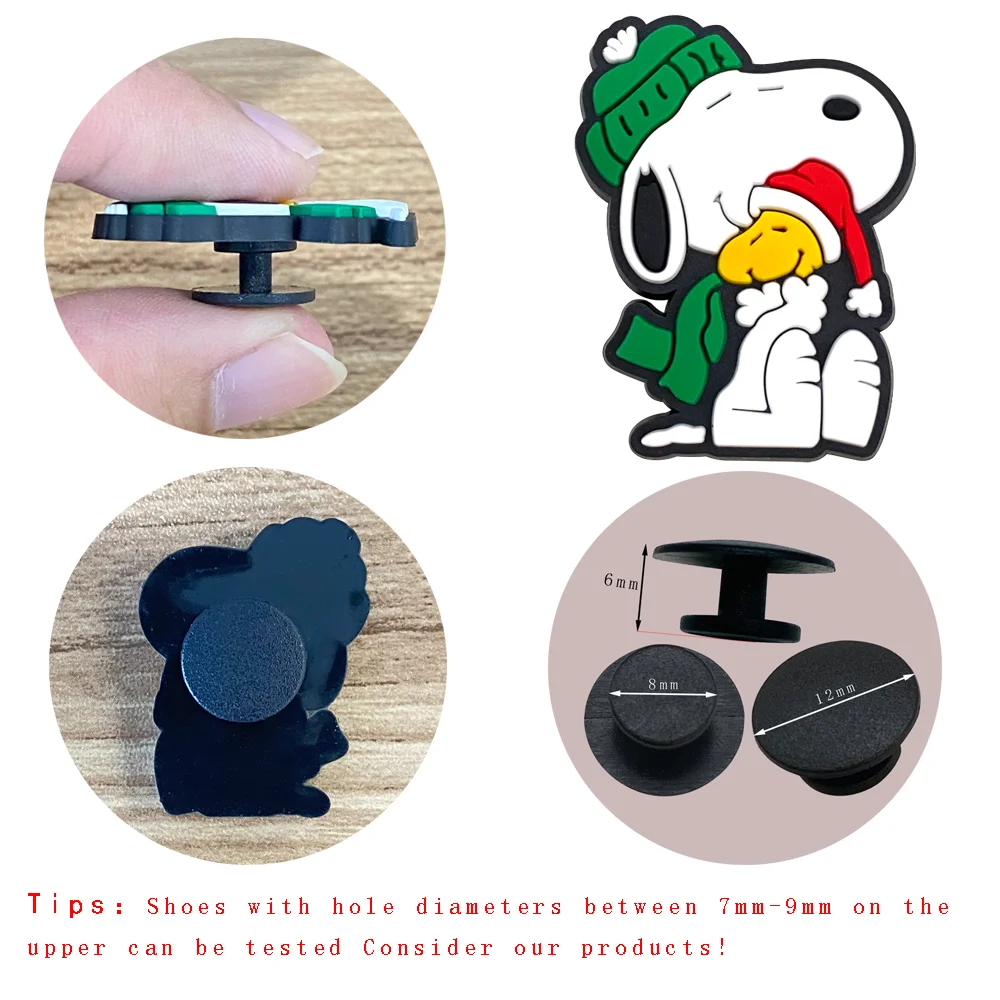 รูปสินค้า ชุดตกแต่งรองเท้าลายสนูปปี้ 12 ชิ้น น่ารัก DIY