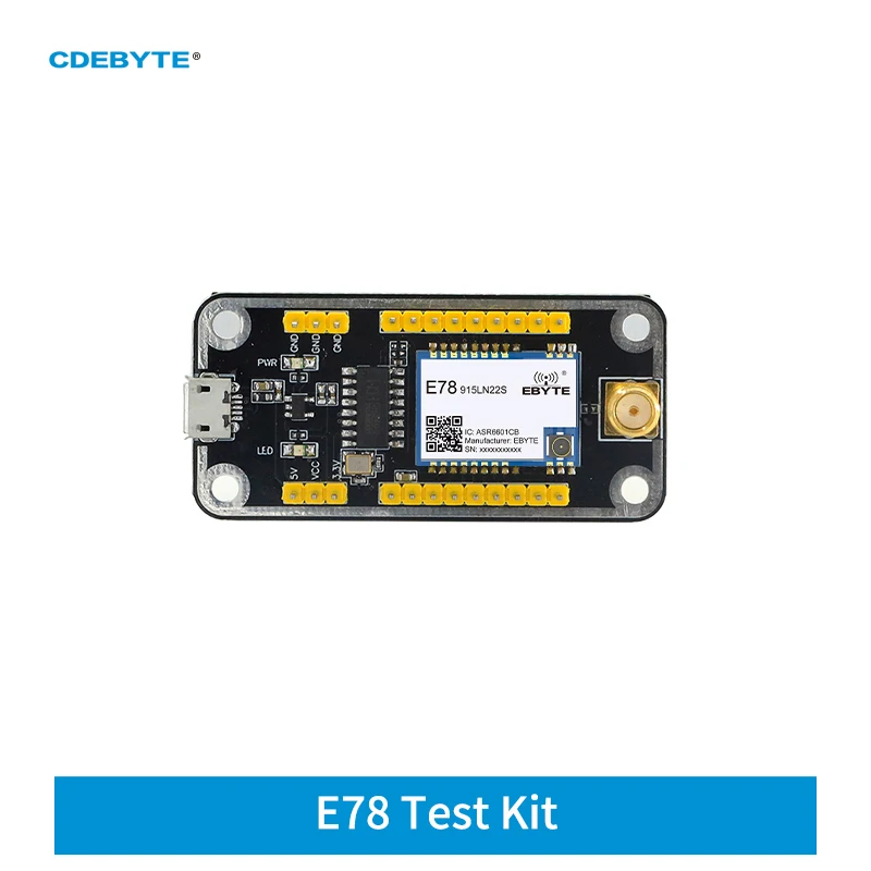 

Test Board E78 Test Kit CDEBYTE E78-915TBL-02 Pre-soldered E78-915LN22S(6601) USB Interface with a Rubber Antenna