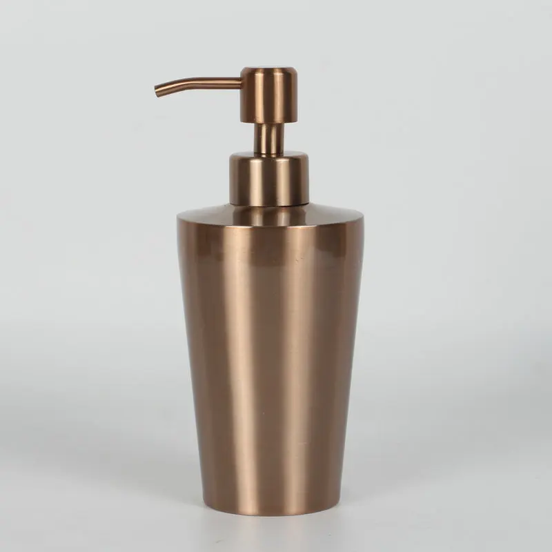 Dispensador Sabão Garrafa Rosa Ouro Prata Mão Desinfetante Banheiro Cozinha Hotel Loção Líquida Dispensador Sabão Aço Inoxidável 350ml de