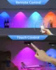 WILLED Rechargeable RGB Puck Light with Remote Control 1200mAh Battery Lights, Dimmable Touch Under Cabinet Lighting Night Light 4