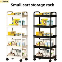 Étagère de rangement de cuisine à 5 couches, chariot mobile, support de rangement multicouche sur pied, pour bibliothèque, collations, fruits et légumes 1