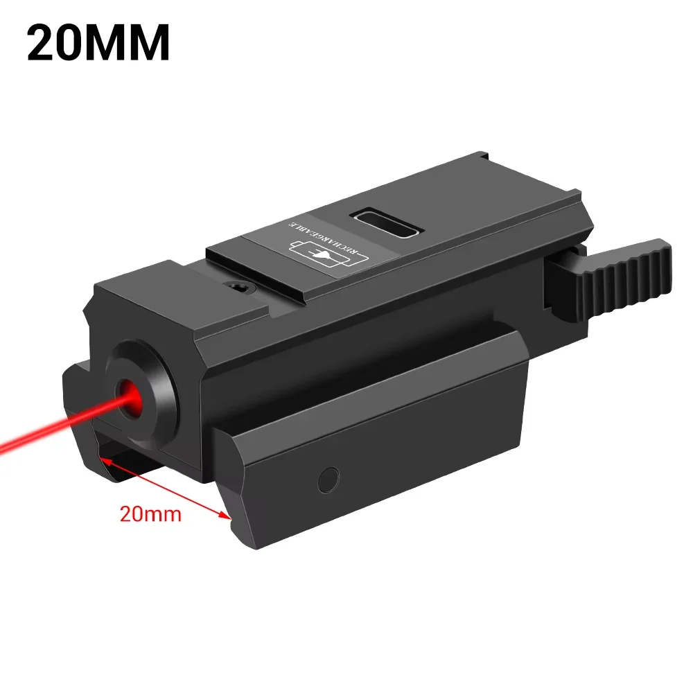 Rechargeable Red Dot Laser Sight 20mm 11mm Picatinny Rail