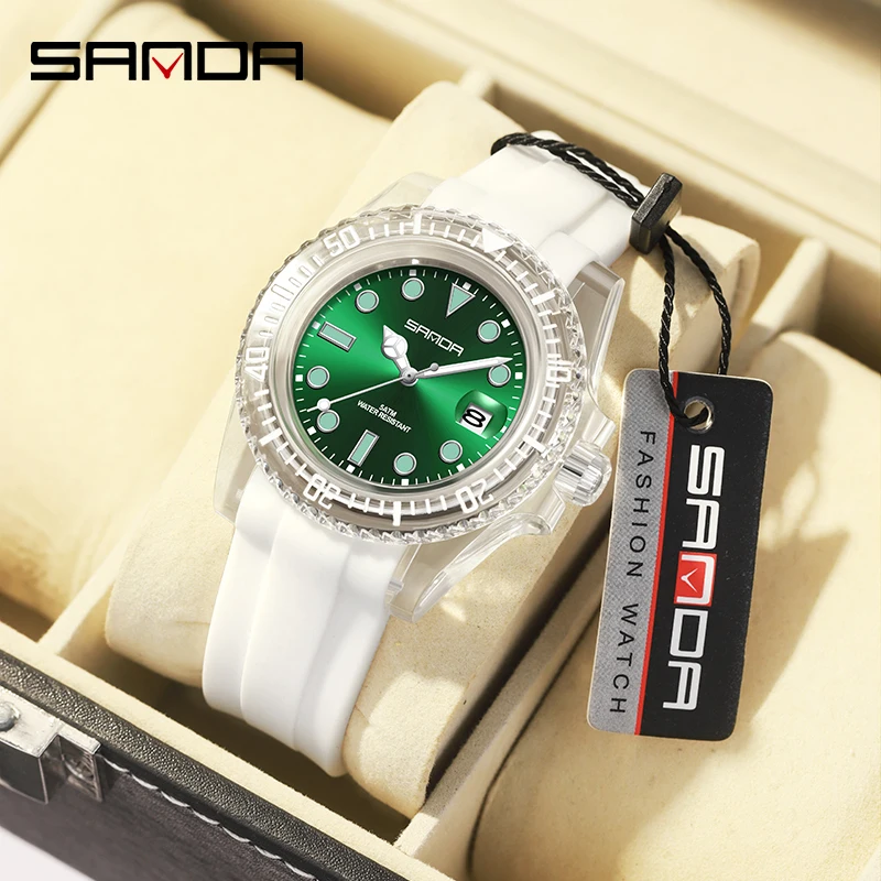 

SANDA Top Brand Watch For Men Luxury electronic quartz watch with calendar Fashion sports waterproof leisure Wrist watch 9007