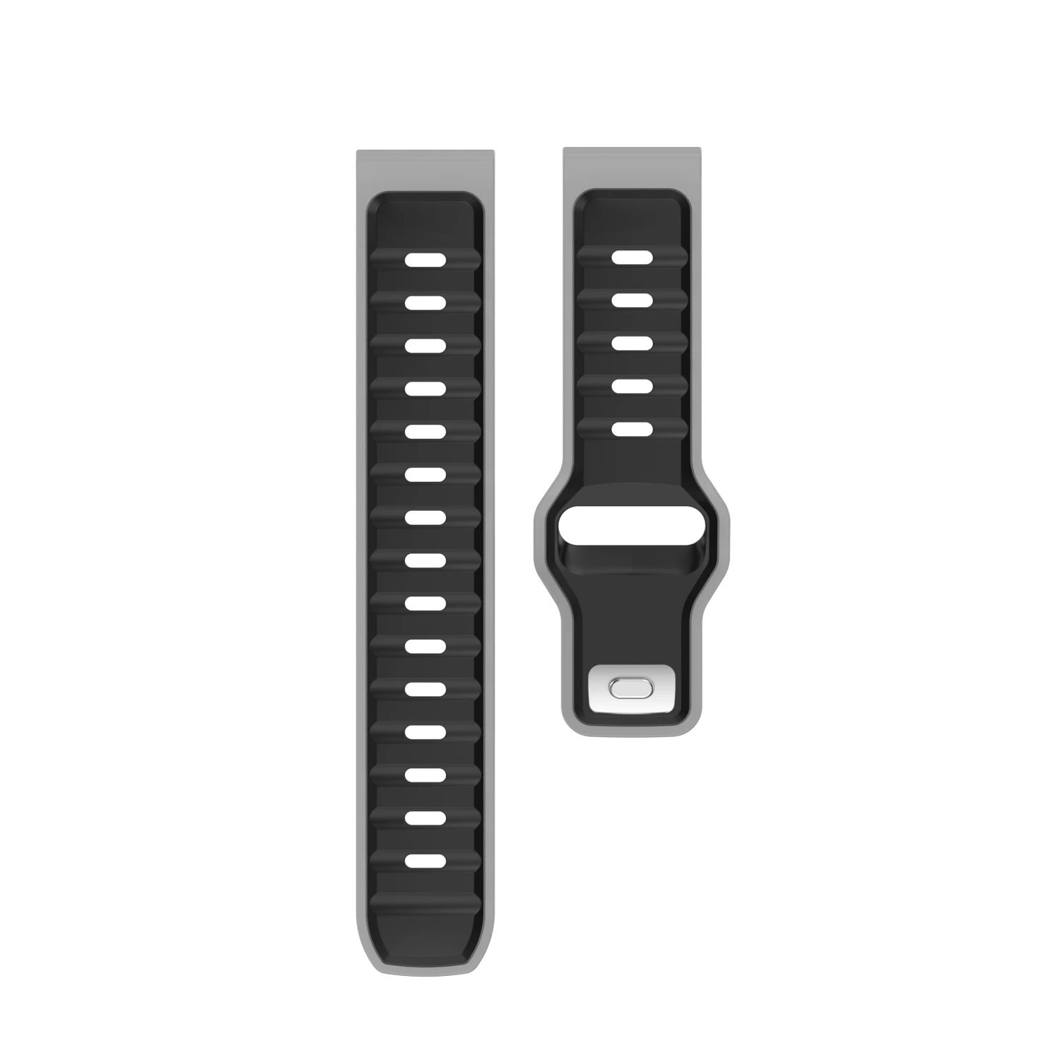 Sporty Silicone Watch Strap - 20mm/22mm Band