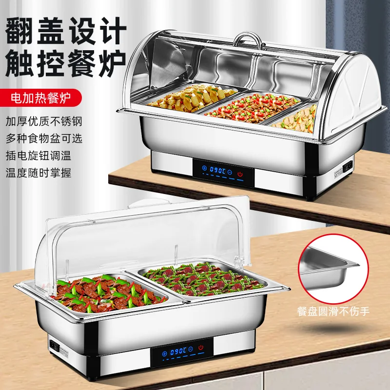 Stainless Steel et Furnace Electric Heating Breakfast Furnace Square Flap y Insulation Insulation Pot Ho