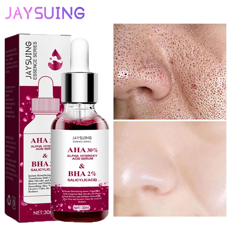 

Fruit Acid Shrink Pores Face Serum Salicylic Acid Oil Control Remove Acne Blackheads Dark Spot Whitening Moisturizing Skin Care