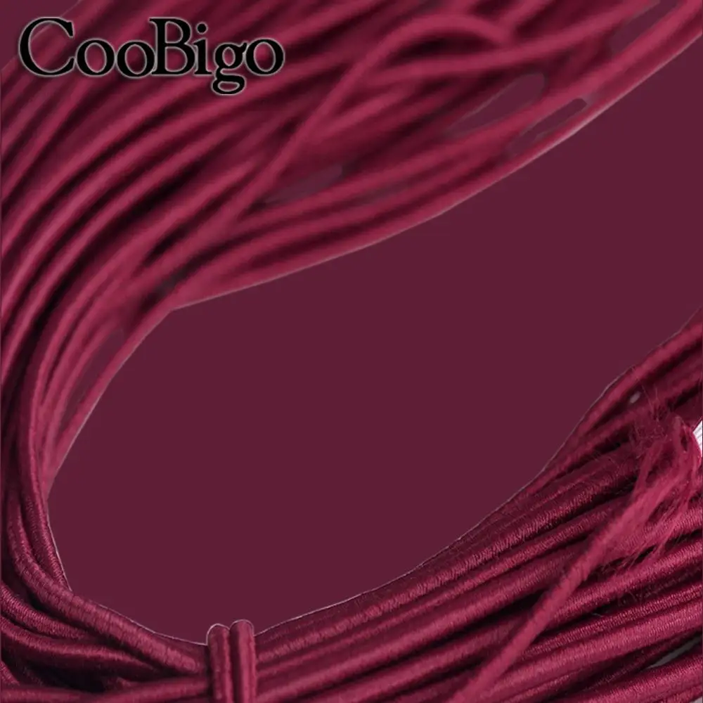 Durable Round Elastic Bungee Shock Cord - 5 Meters, Multi-Thickness