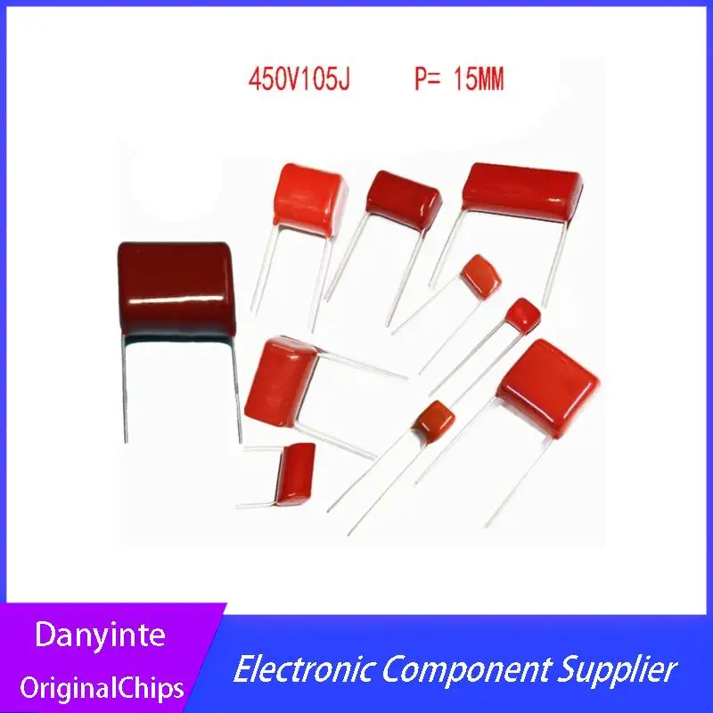 

NEW 20PCS/LOT CBB21 450V105J 1UF Pitch 15mm 105J 450V CBB Polypropylene Film Capacitor