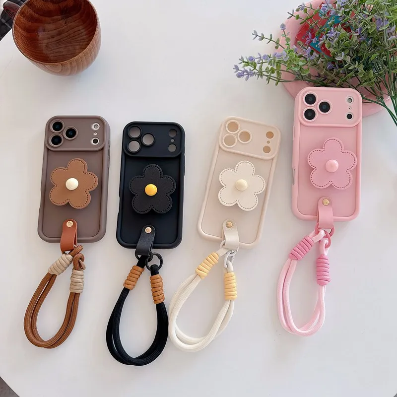 Floral Lanyard Phone Case with Holder – Stylish and Convenient Cover