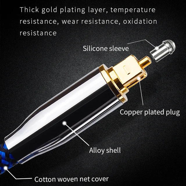 YYTCG Digital Optical Audio Cable Toslink Cable Fiber Optic Audio Cable Speaker Wire Soundbar Amplifier Subwoofer For TV Box PS4 2