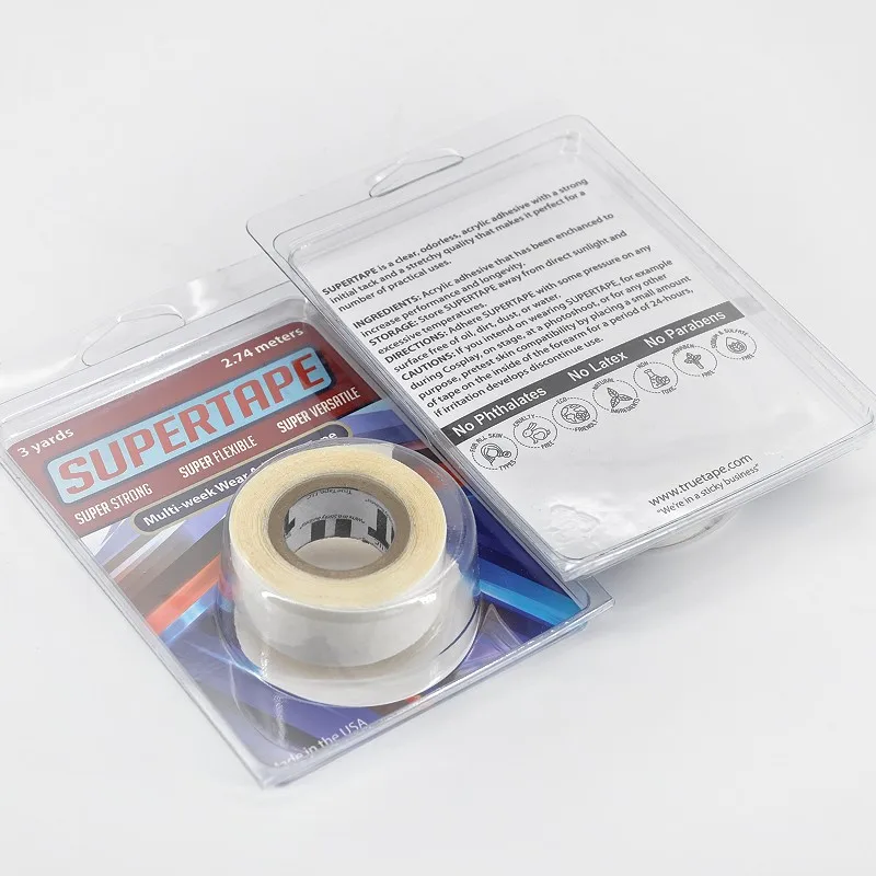 1.9/2.54cm*3yards Supertape Salon Lace Front Wig Tape Double Sided Adhesive Hair Tape For Toupee/Lace Wig