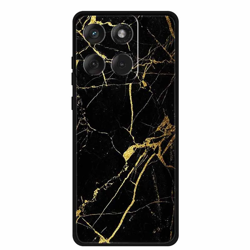 Luxury Iridescent Flower Marble Aesthetic Silicone Case - Soft Ultra-Thin Design