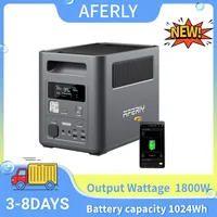 Station d'alimentation portable AFERIY P180, générateur solaire 1800W, batterie Lifepo4 1024Wh, camping en plein air, station d'alimentation mobile 1