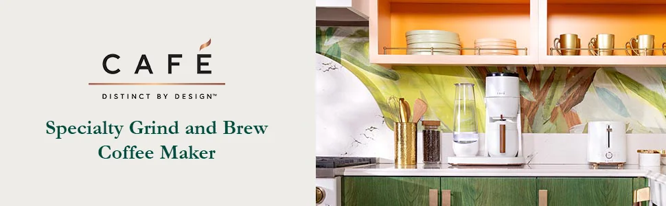 Cafe grind and brew coffee maker on counter