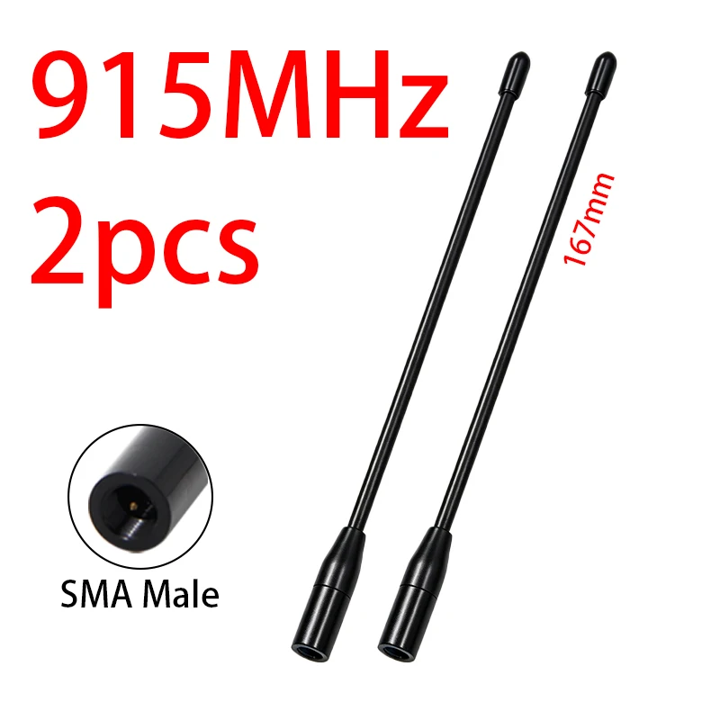 868MHz 안테나 LoRa 915MHz 저 VSWR SMA 남성 커넥터 (Meshtastic Lora32u4 II ESP32 보드용) 인터넷 WiFi 안테나 (유연형)