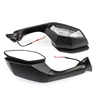 YZF R1 R6 Black L&R Motorcycle Rear View Mirrors With Turn Signals For YAMAHA R1 R6 YZF-R1 2015-2020 YZF-R6 2017 2018 2019 2020 4