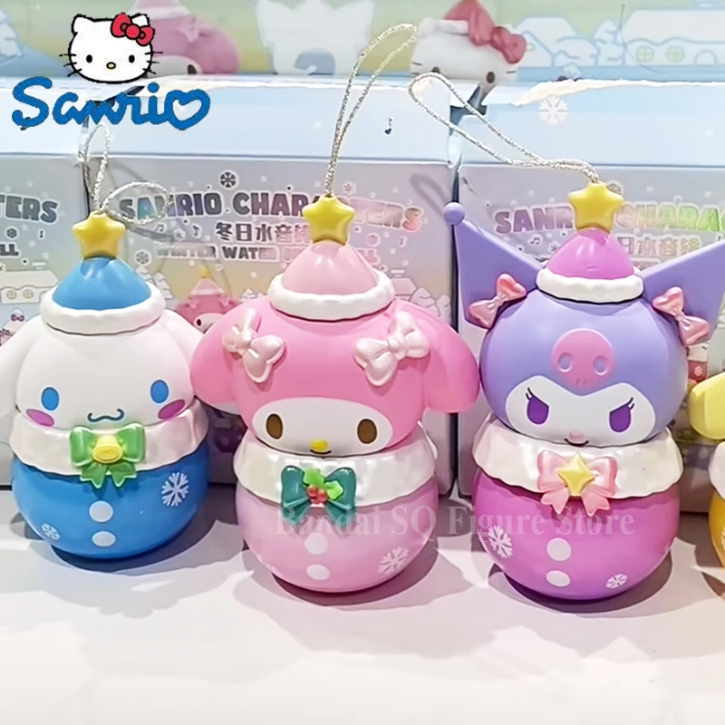 New Sanrio Blind Box Winter Water Bell Series Cinnamoroll My Melody Kuromi Pompon Purin Pochacco Misteriosa Figura A Sorpresa Giocattolo
